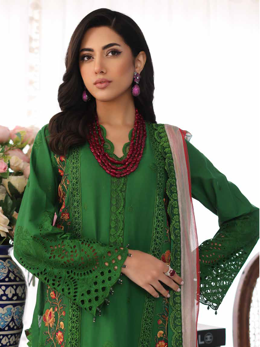Charizma Tabeer Premium Schiffli Lawn Unstitched 3Pc Suit CT4-01