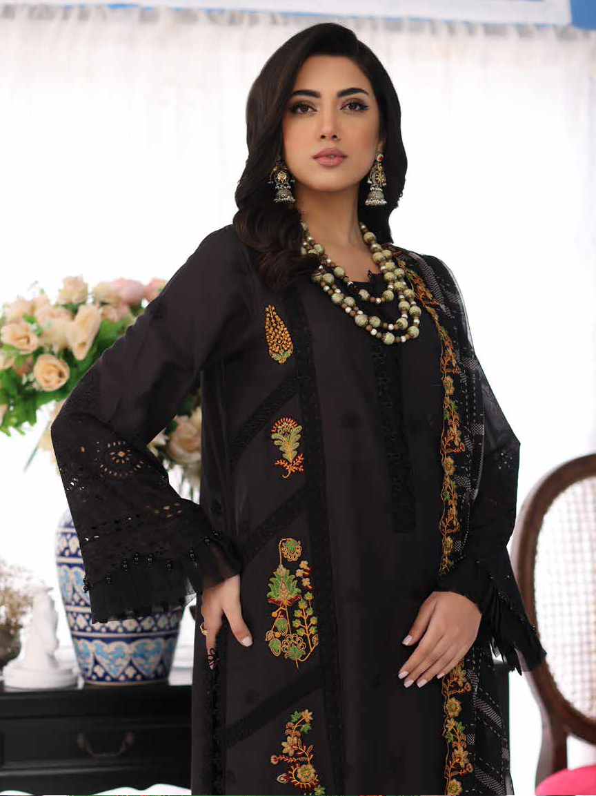 Charizma Tabeer Premium Schiffli Lawn Unstitched 3Pc Suit CT4-02