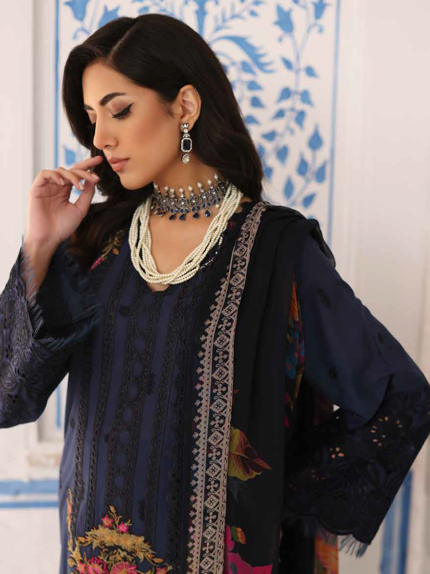 Charizma Tabeer Premium Schiffli Lawn Unstitched 3Pc Suit CT4-05