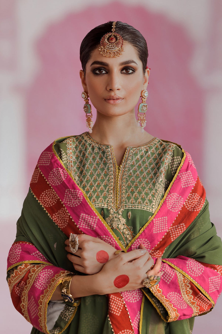 Tabeer by Charizma Embroidered Chunri Silk Unstitched 3Pc Suit CTW4-01