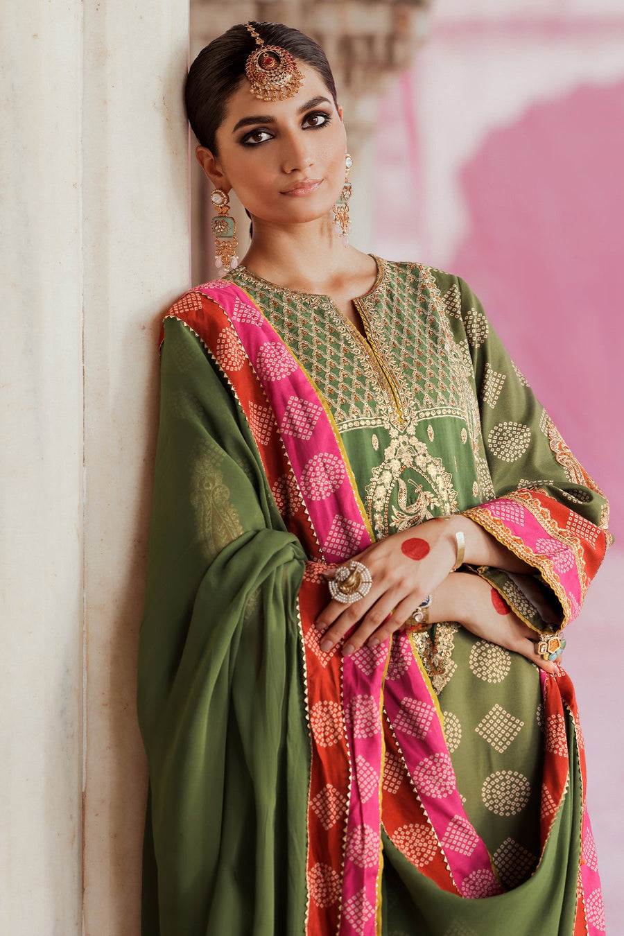 Tabeer by Charizma Embroidered Chunri Silk Unstitched 3Pc Suit CTW4-01