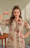 Asifa & Nabeel Digital Printed Cambric Unstitched 3Pc Suit CU26-04 Mocca