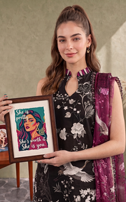 Asifa & Nabeel Digital Printed Cambric Unstitched 3Pc Suit CU26-08 Sasha