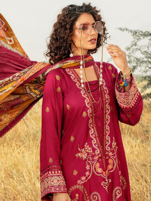 Gul Ahmed Embroidered Cotail Unstitched 3Pc Suit CV-32011