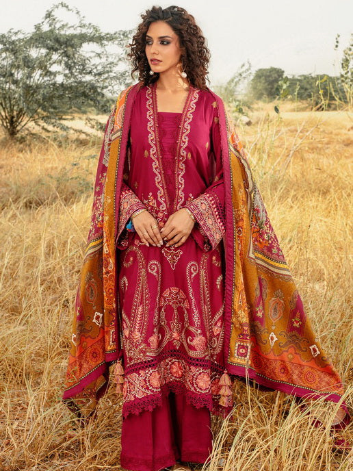 Gul Ahmed Embroidered Cotail Unstitched 3Pc Suit CV-32011