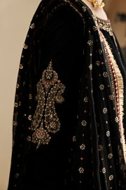 Jazmin Chandani Embroidered Velvet Unstitched 3Pc Suit CVF26-D01