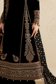 Jazmin Chandani Embroidered Velvet Unstitched 3Pc Suit CVF26-D01