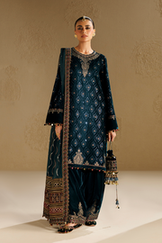 Jazmin Chandani Embroidered Velvet Unstitched 3Pc Suit CVF26-D02