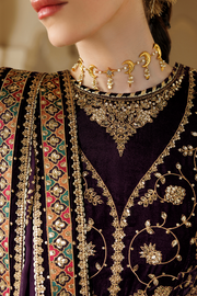 Jazmin Chandani Embroidered Velvet Unstitched 3Pc Suit CVF26-D03