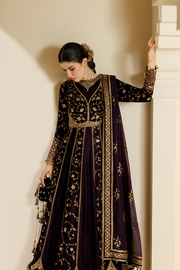 Jazmin Chandani Embroidered Velvet Unstitched 3Pc Suit CVF26-D03