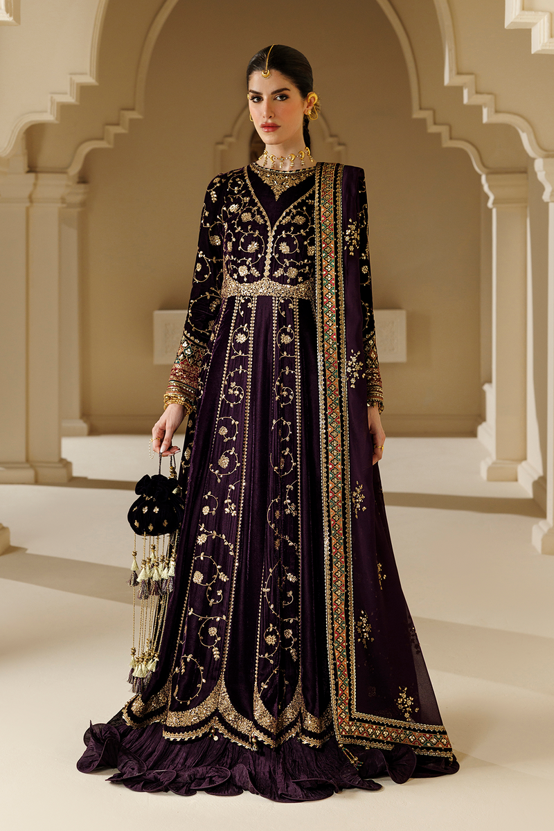 Jazmin Chandani Embroidered Velvet Unstitched 3Pc Suit CVF26-D03