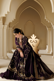 Jazmin Chandani Embroidered Velvet Unstitched 3Pc Suit CVF26-D03
