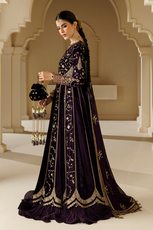Jazmin Chandani Embroidered Velvet Unstitched 3Pc Suit CVF26-D03