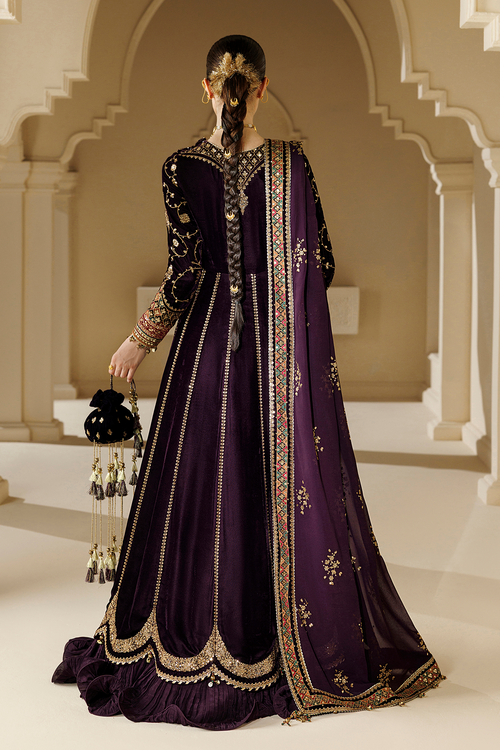 Jazmin Chandani Embroidered Velvet Unstitched 3Pc Suit CVF26-D03