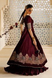 Jazmin Chandani Embroidered Velvet Unstitched 3Pc Suit CVF26-D04