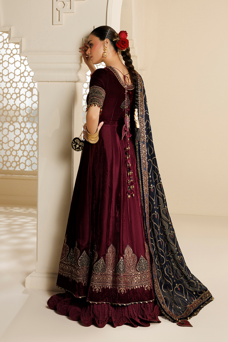 Jazmin Chandani Embroidered Velvet Unstitched 3Pc Suit CVF26-D04