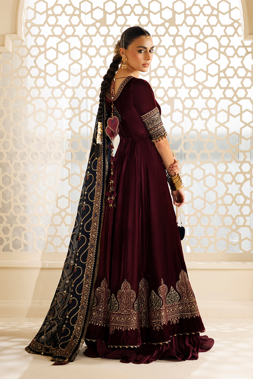 Jazmin Chandani Embroidered Velvet Unstitched 3Pc Suit CVF26-D04