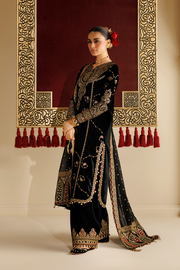 Jazmin Chandani Embroidered Velvet Unstitched 3Pc Suit CVF26-D05
