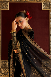 Jazmin Chandani Embroidered Velvet Unstitched 3Pc Suit CVF26-D05