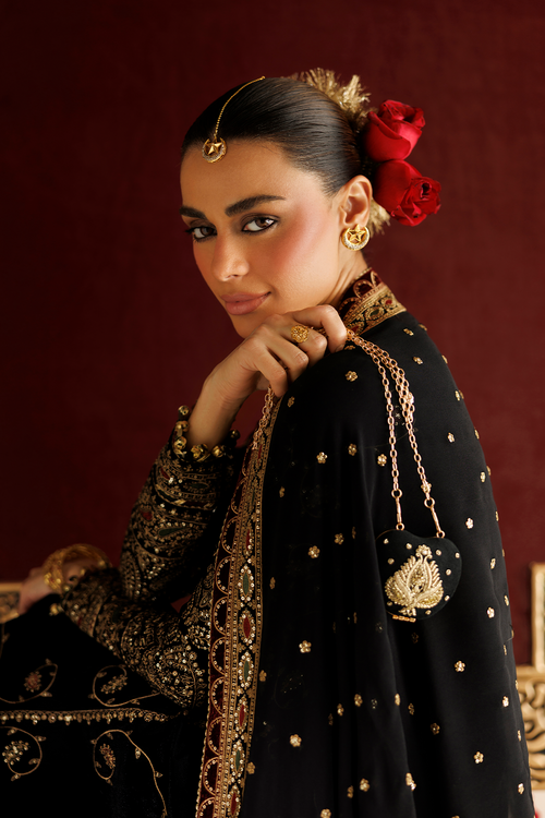 Jazmin Chandani Embroidered Velvet Unstitched 3Pc Suit CVF26-D05