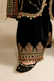 Jazmin Chandani Embroidered Velvet Unstitched 3Pc Suit CVF26-D05