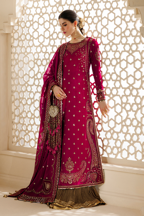 Jazmin Chandani Embroidered Velvet Unstitched 3Pc Suit CVF26-D06