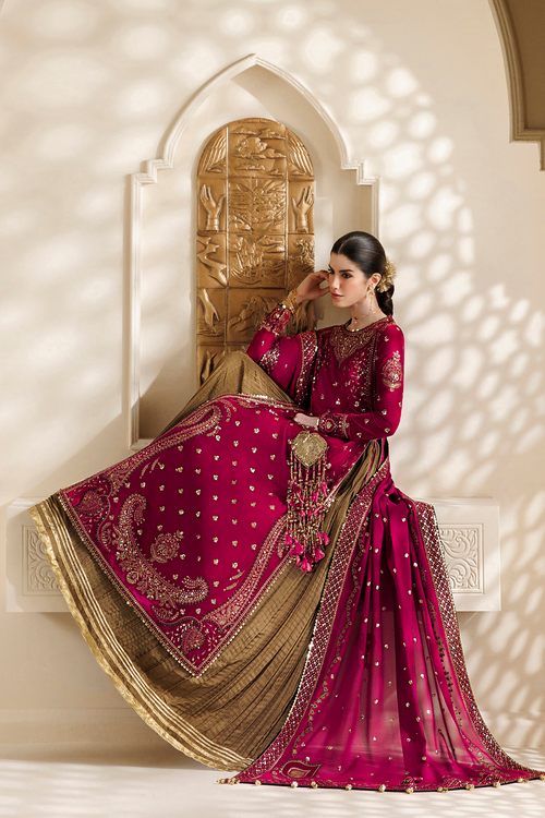 Jazmin Chandani Embroidered Velvet Unstitched 3Pc Suit CVF26-D06