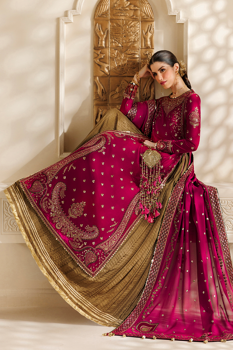Jazmin Chandani Embroidered Velvet Unstitched 3Pc Suit CVF26-D06