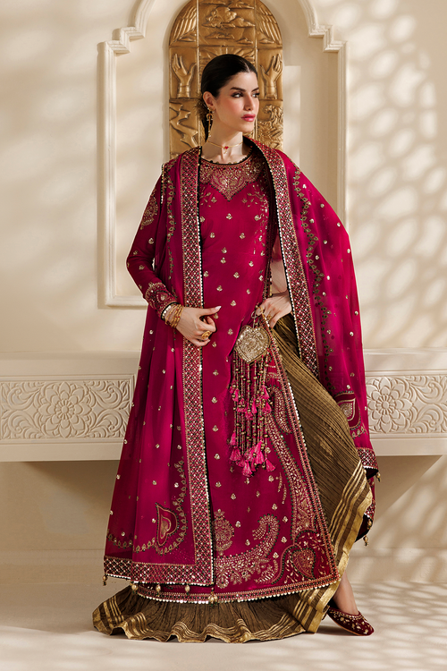 Jazmin Chandani Embroidered Velvet Unstitched 3Pc Suit CVF26-D06
