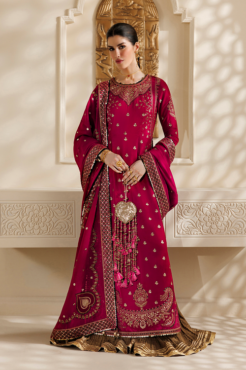 Jazmin Chandani Embroidered Velvet Unstitched 3Pc Suit CVF26-D06