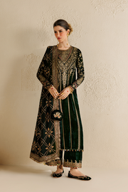 Jazmin Chandani Embroidered Velvet Unstitched 3Pc Suit CVF26-D07