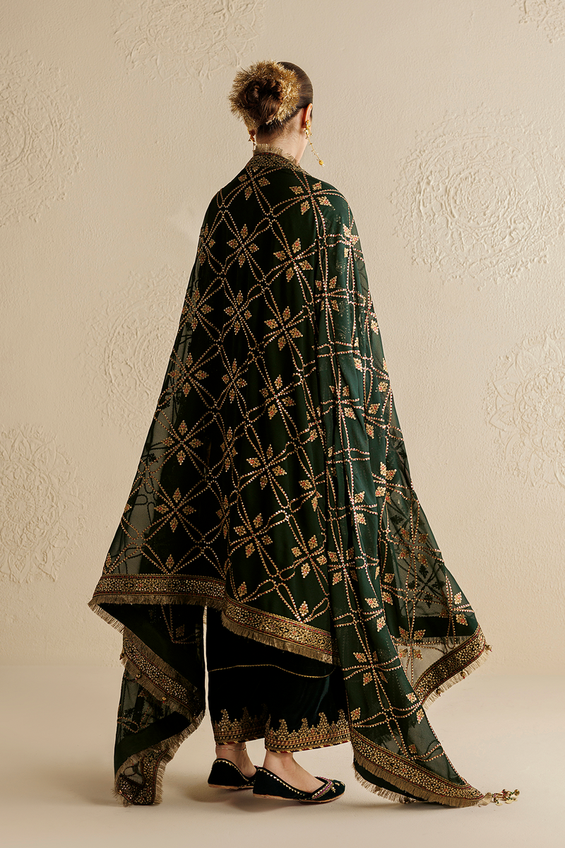 Jazmin Chandani Embroidered Velvet Unstitched 3Pc Suit CVF26-D07