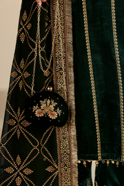Jazmin Chandani Embroidered Velvet Unstitched 3Pc Suit CVF26-D07