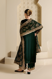Jazmin Chandani Embroidered Velvet Unstitched 3Pc Suit CVF26-D07