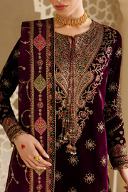Jazmin Chandani Embroidered Velvet Unstitched 3Pc Suit CVF26-D08