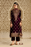 Jazmin Chandani Embroidered Velvet Unstitched 3Pc Suit CVF26-D08