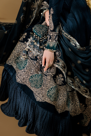 Jazmin Chandani Embroidered Velvet Unstitched 3Pc Suit CVF26-D09