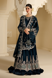 Jazmin Chandani Embroidered Velvet Unstitched 3Pc Suit CVF26-D09