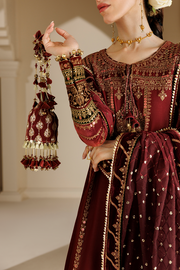 Jazmin Chandani Embroidered Velvet Unstitched 3Pc Suit CVF26-D10
