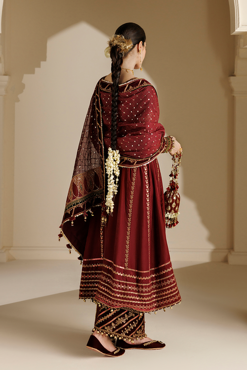 Jazmin Chandani Embroidered Velvet Unstitched 3Pc Suit CVF26-D10