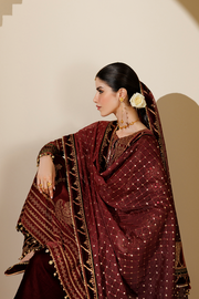 Jazmin Chandani Embroidered Velvet Unstitched 3Pc Suit CVF26-D10