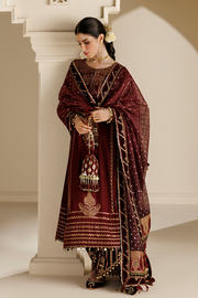 Jazmin Chandani Embroidered Velvet Unstitched 3Pc Suit CVF26-D10