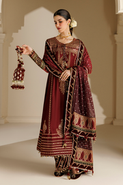 Jazmin Chandani Embroidered Velvet Unstitched 3Pc Suit CVF26-D10