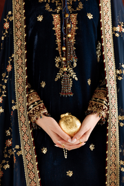 Jazmin Chandani Embroidered Velvet Unstitched 3Pc Suit CVF26-D11