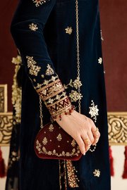 Jazmin Chandani Embroidered Velvet Unstitched 3Pc Suit CVF26-D11