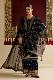 Jazmin Chandani Embroidered Velvet Unstitched 3Pc Suit CVF26-D11