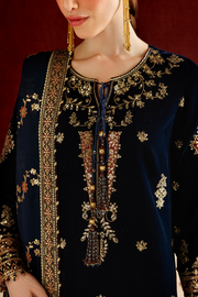 Jazmin Chandani Embroidered Velvet Unstitched 3Pc Suit CVF26-D11