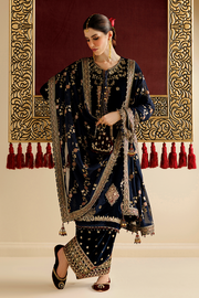 Jazmin Chandani Embroidered Velvet Unstitched 3Pc Suit CVF26-D11
