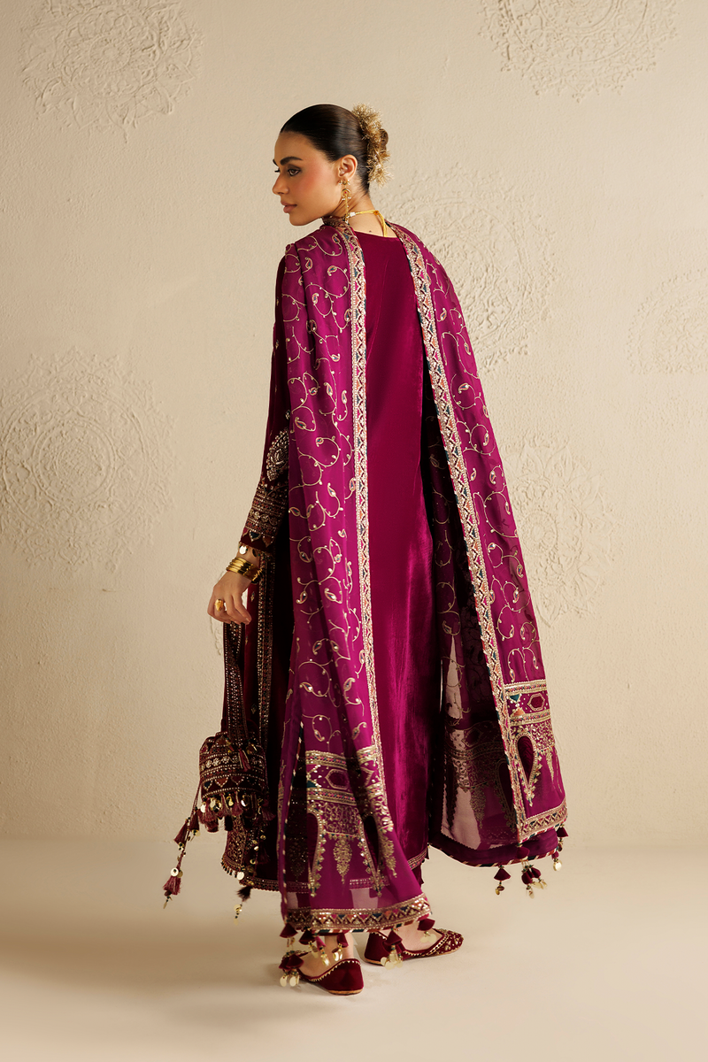 Jazmin Chandani Embroidered Velvet Unstitched 3Pc Suit CVF26-D12