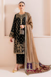 Jazmin Chandani Embroidered Velvet Unstitched 3Pc Suit CVF D-01